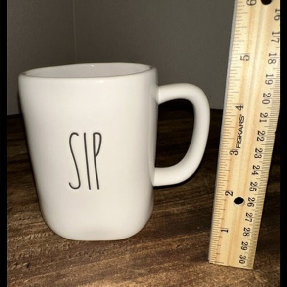 RAE DUNN White Ceramic SIP Mug by Magenta Large Letter new - Picture 6 of 6